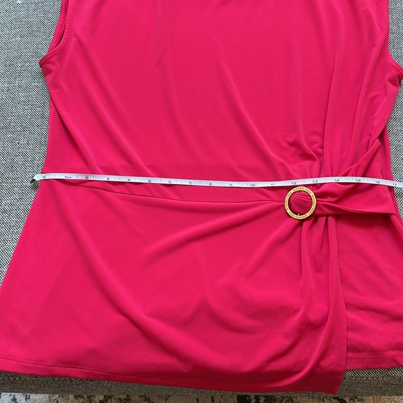 🌷Michael Kors Sleeveless Ring-Trim Top with Gold detailing, Size: XL - Picture 14 of 16